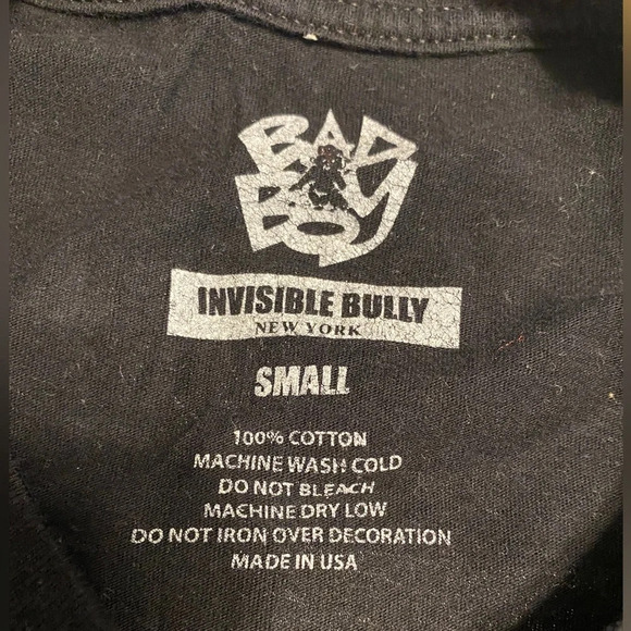 Bad Boy Entertainment Invisible Bully 20 Year Reunion Long Sleeve Black … - Picture 7 of 9